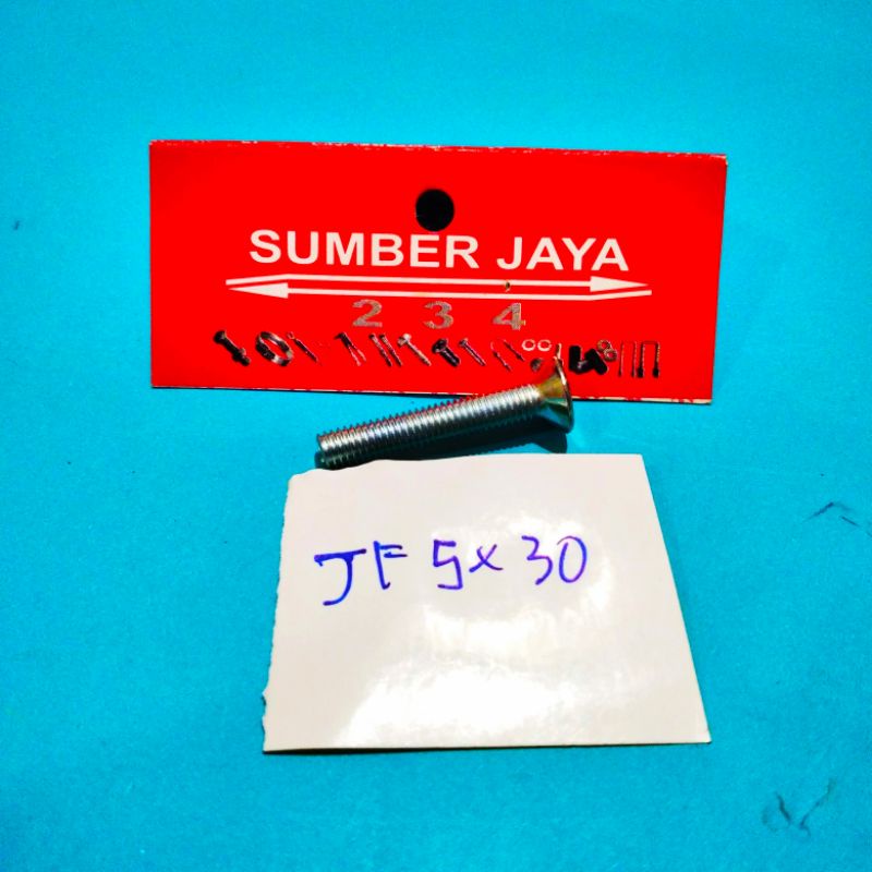 Baut JF 5 x 30  putih TERMURAH