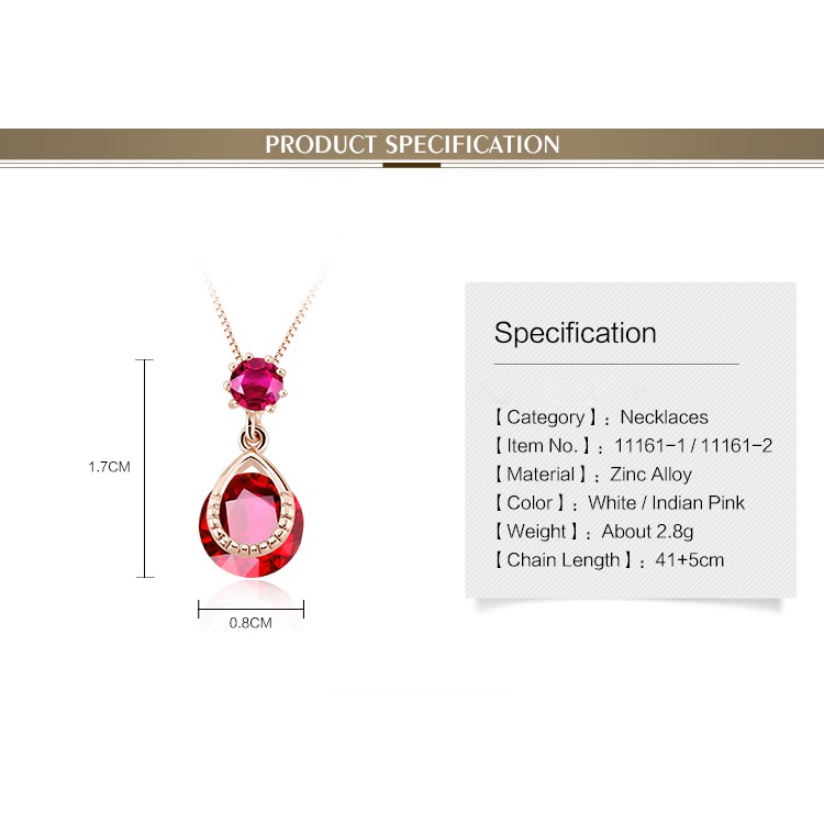 Sovereign Stone Kalung Kristal Impor Wanita Crystal Pendant Cewek Cantik Hadiah Kado Ultah Elegan