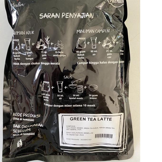 

MEN SALE VERLIN Rasa GREEN TEA LATTE/MATCHA MURAH powder minuman bubuk(1kg)