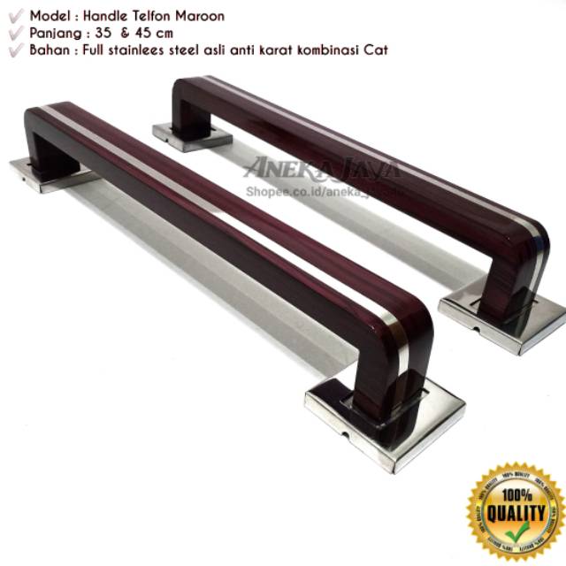 Handle Pintu rumah  / Tarikan Pintu / Pegangan Pintu minimalis coklat 45 cm , 60 cm , 80 cm, 100 cm