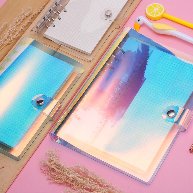 Japanese Creative Transparent Frosted A6 Loose-leaf Folder A5 Storage Book