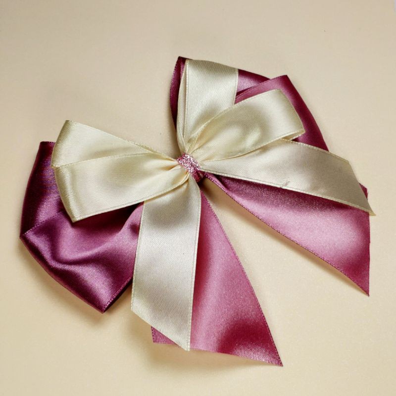 

Pita Hampers/Pita Kado/Pita Simple/Hiasan Pita (Dusty Pink - Ivory)