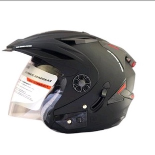 HELM ORCA half face Spider DOUBLE VISOR
