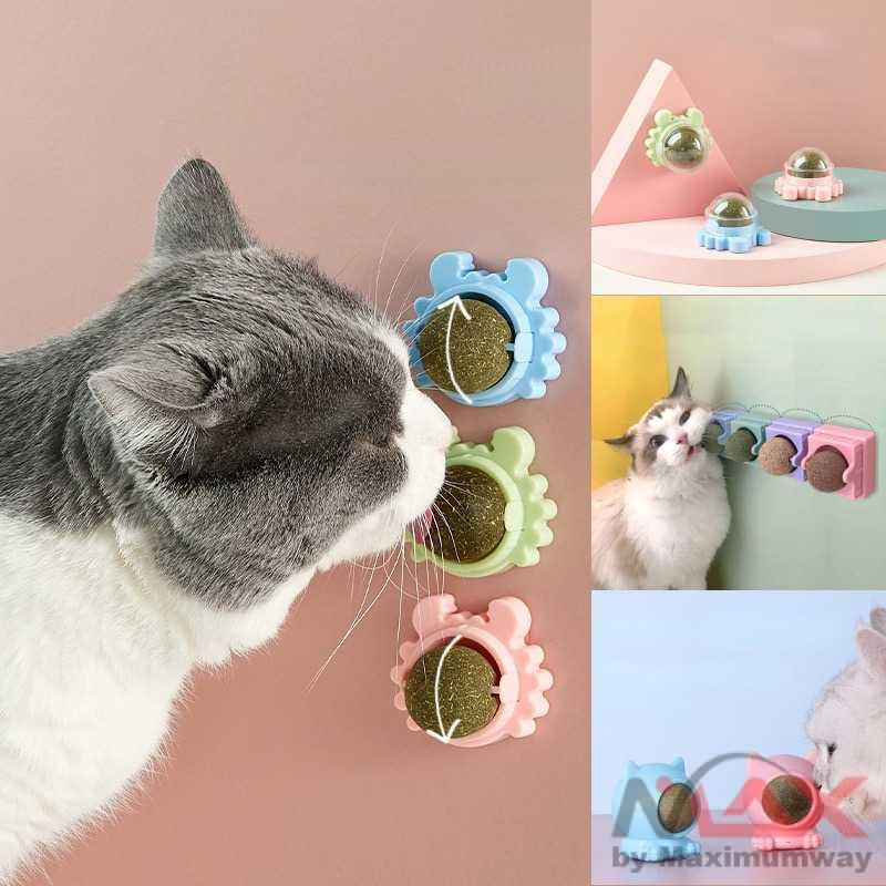 Catnip Permen Kucing Anti Stress kucing kesayangan bahagia selalu jilat permen catnip Mainan Cakaran Kucing Bola Aroma Catnip Scratcher Ball Pet Stuff Healthy Cat Catnip Toys Ball Cat Candy Licking Snacks Catnip Snack Nutrition Energy Ball Kitten Cat Toy