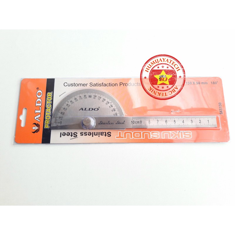 

Protractor Aldo / Stainless Protractor / Penggaris Protractor