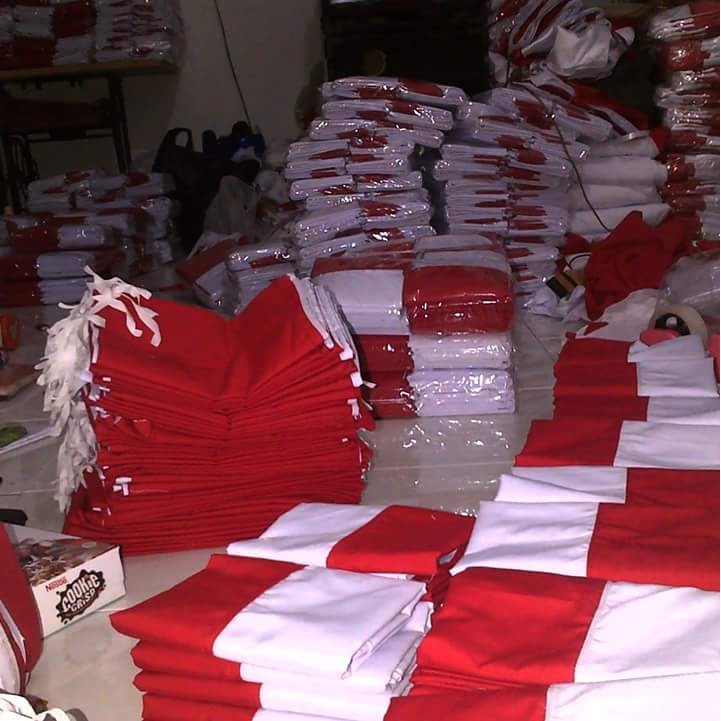 Bendera Merah Putih Indonesia Bahan Kain Satin Mengkilap Bendera Rumah Sekolah