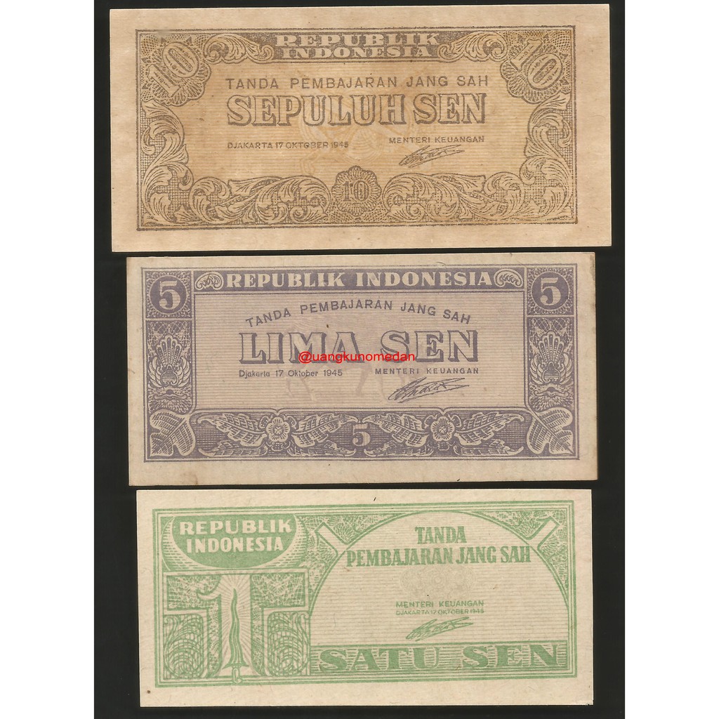 Uang Kuno ORI Sen Satu Set