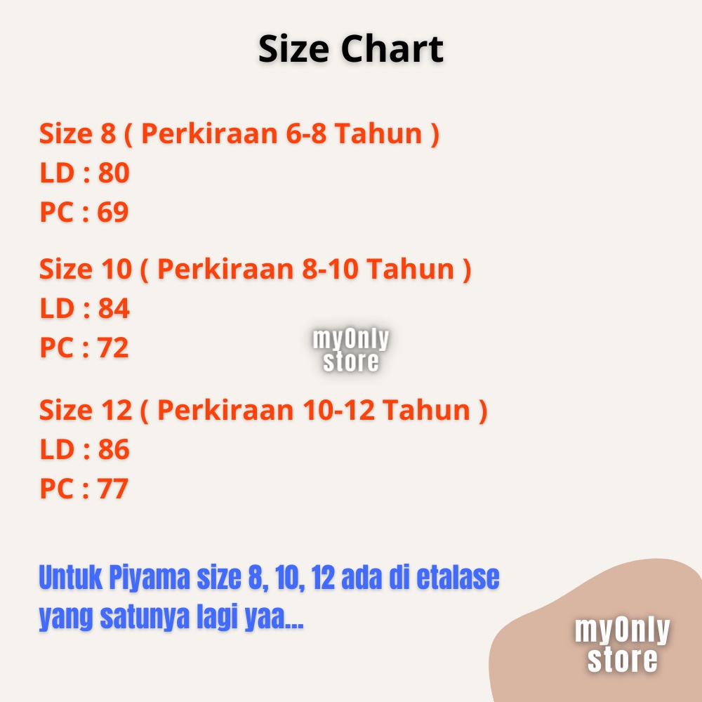 Piyama Anak Laki laki Perempuan 10 Tahun Baju tidur anak usia 12 tahun Bebas Pilih Motif size 12-1