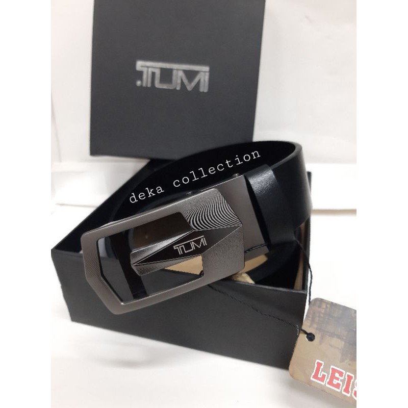 ikat pinggang tumi gesper sabuk belt pria kulit asli