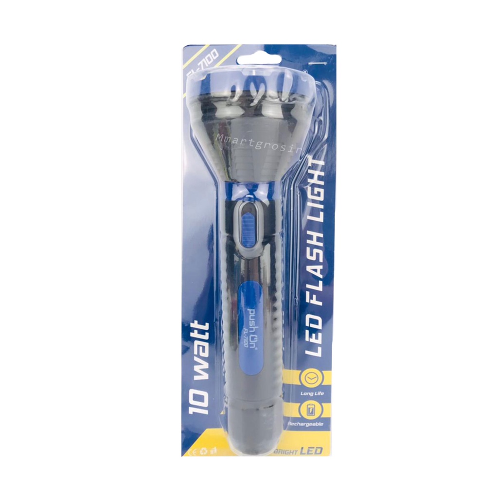 Senter Push On / Senter / LED Flash Light / FL-7100 / 10 watt