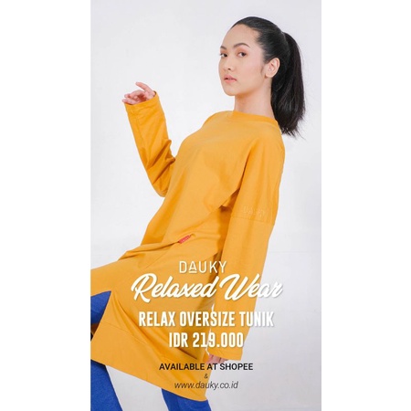 DAUKY ATASAN TUNIK KAOS TERBARU MURAH - RELAX OVERSIZE TUNIK