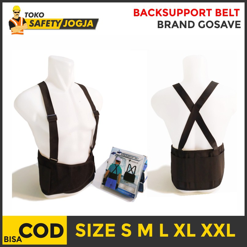 Korset Back Support Belt GOSAVE / Sabuk Penyangga Punggung Dan Perut / Korset Kerja