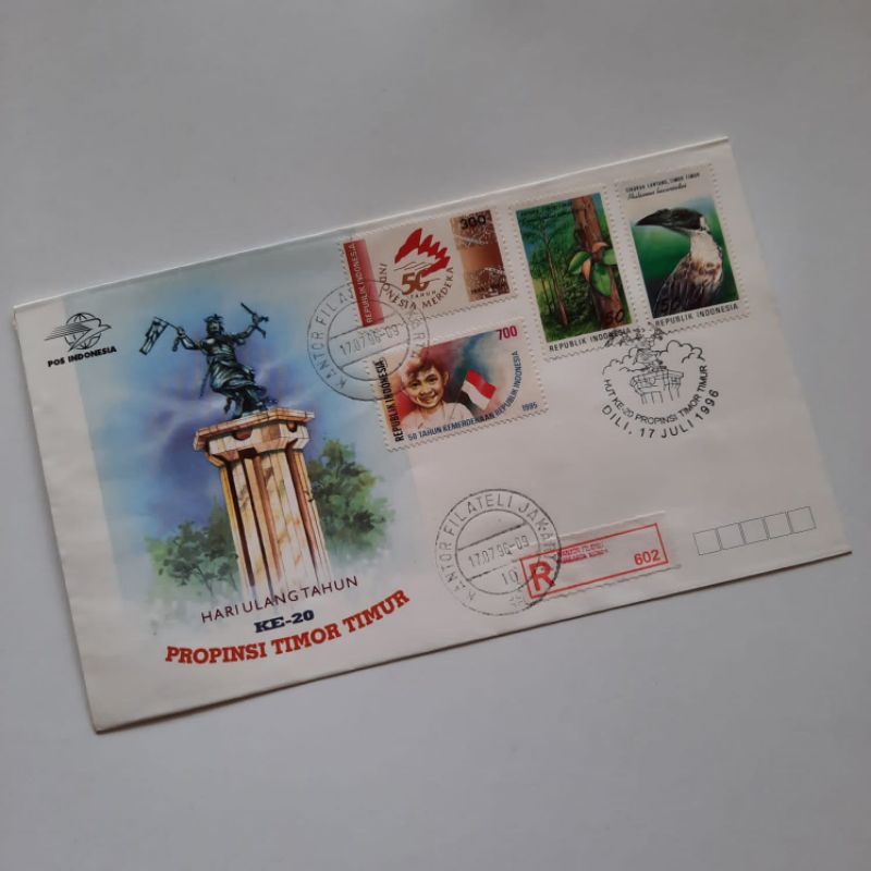 

Sampul Peringatan Hari Ulang Tahun ke - 20 Propinsi Timor Timur Tahun 1996