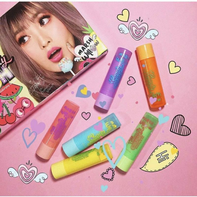 (BPOM) Marshwillow Candy Crush Set Lip Balm / Lip balm natasha wilona / Lip balm
