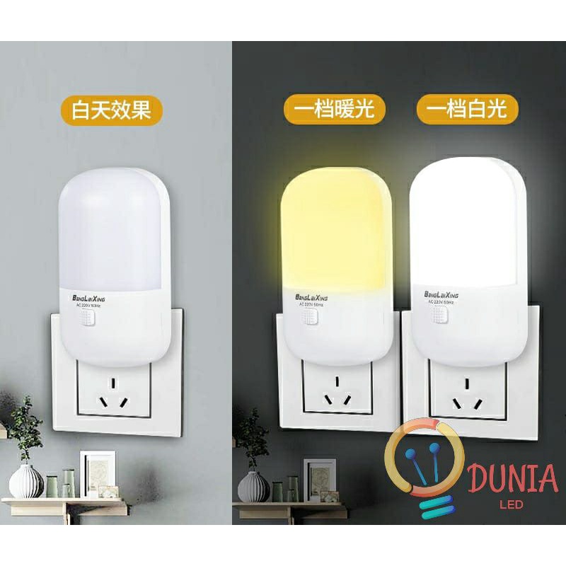 Lampu Tidur Lampu Malam / Led Night Light / Lampu Mini Hemat Energi 2 Warna