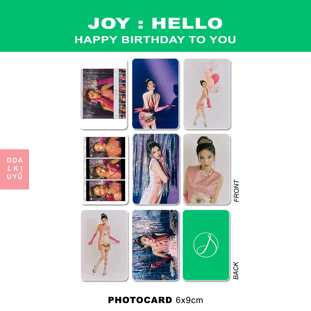 Red Velvet: JOY - photocard [HELLO] HAPPY BIRTHDAY TO YOU