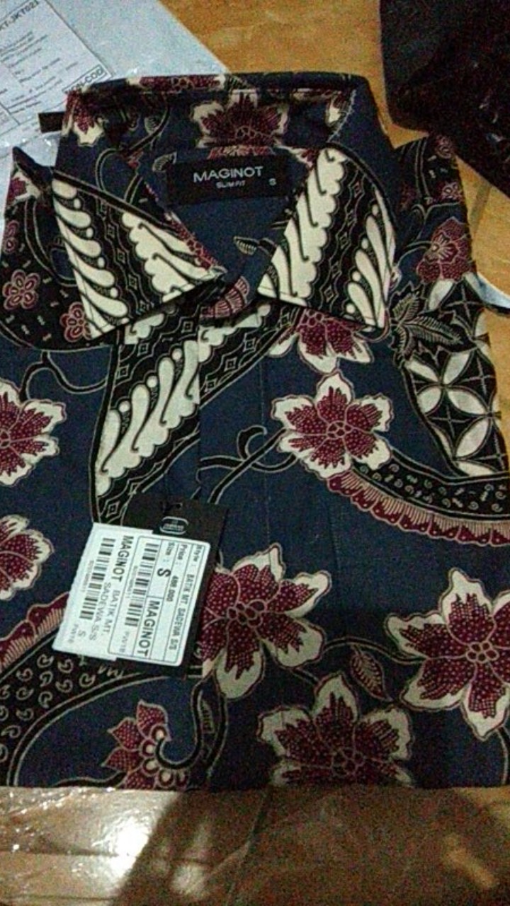 Maginot Kemeja Batik Pria Sadewa-ss Lengan Pendek