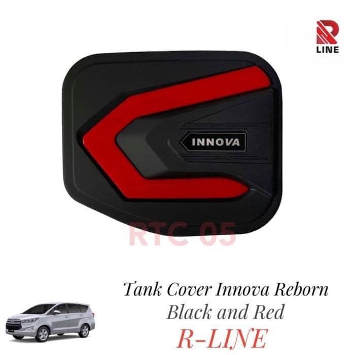 Tank Cover All New Innova Reborn Tutup Tangki Bensin Hitam List Merah