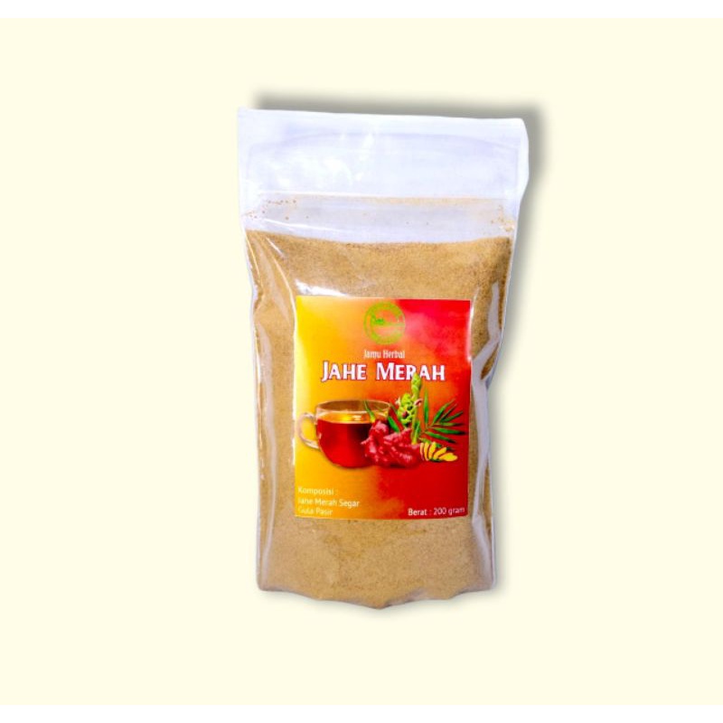 

Minuman Jahe Merah Serbuk Alami tanpa bahan pengawet