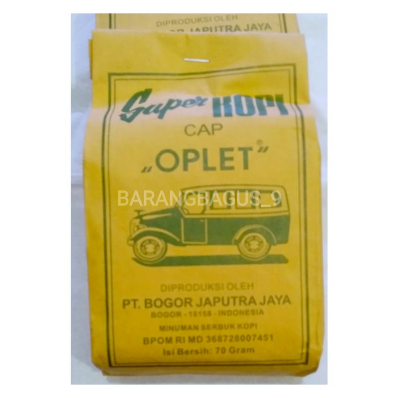 KOPI CAP OPLET 70g KEMASAN KERTAS BUBUK HITAM