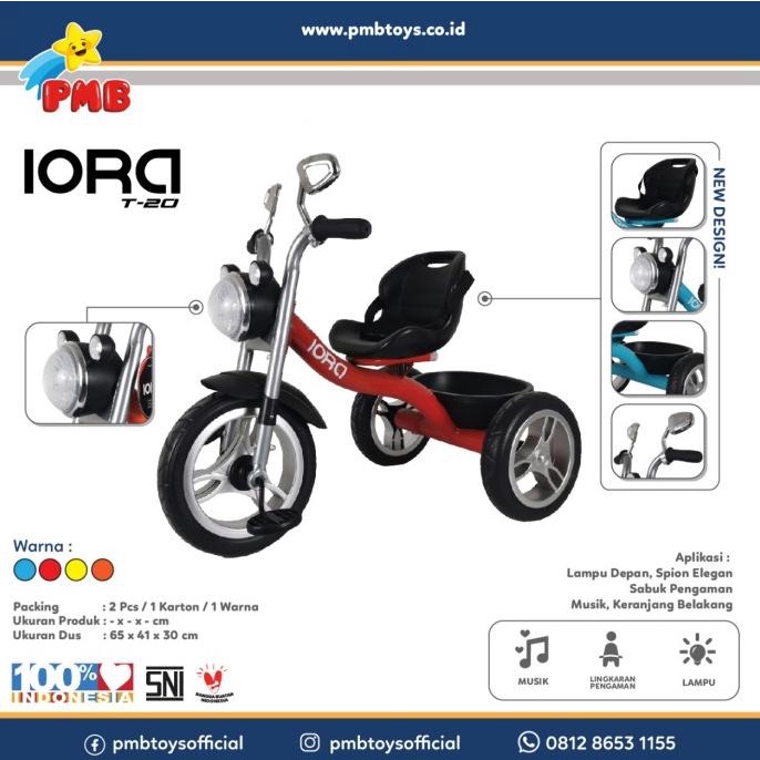 Sepeda Tricycle Tipe Iora T20
