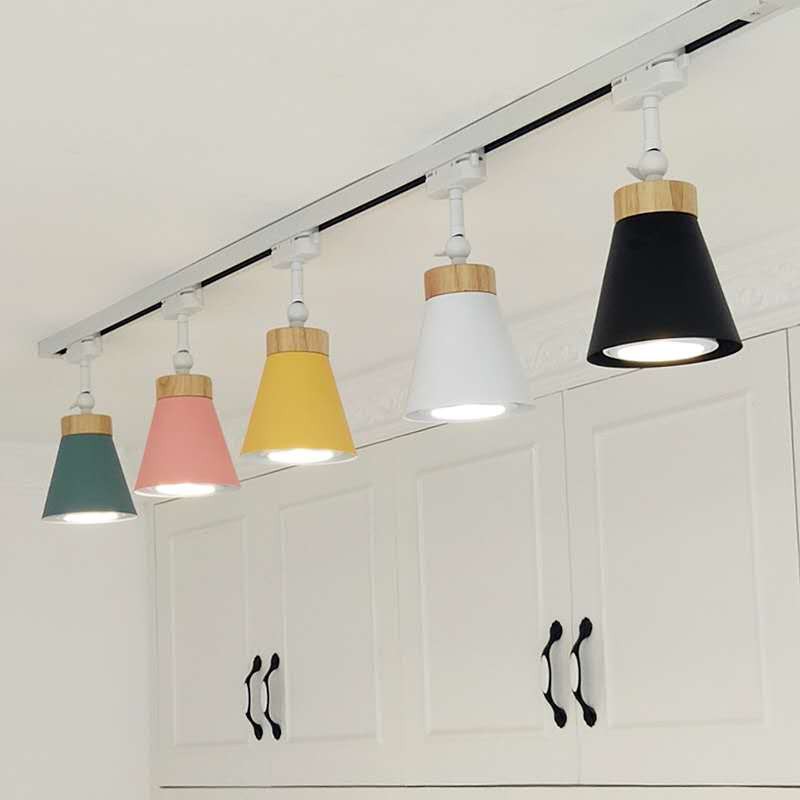 Hidup Pencahayaan Latar Belakang Lampu Light Rail Pakaian Sederhana Led Kreatif Lampu Sorot Lampu Gratis Track Bar Shopee Indonesia