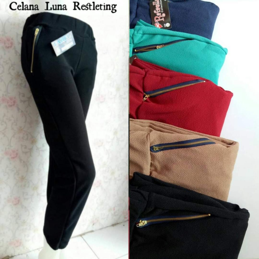 CELANA RESLETING STANDAR / LUNA ZIPPER PANTS