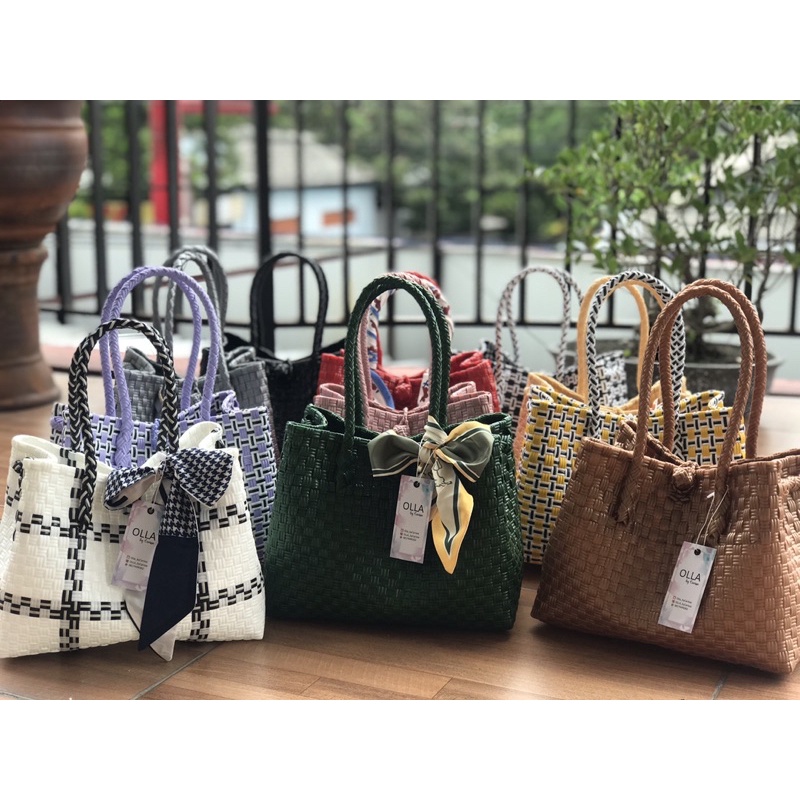 Termurah Tas Jali Premium Tas anyaman premium  M petty 28*15*22 PITA DI JUAL TERPISAH beli 10 free 1