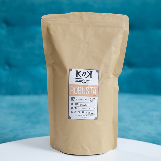 

Kopi Robusta Kendal 500 Gram KNK Koffee