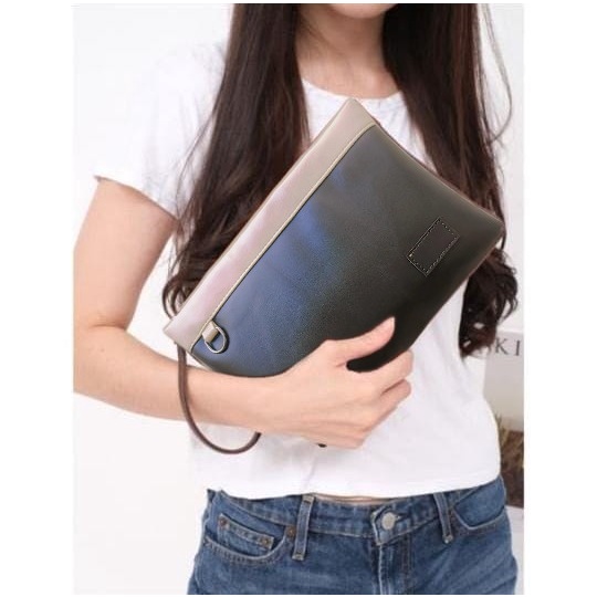 Handbag Pria / Wanita Clutch Kulit PU Leather - Dompet besar Pria Terbaru