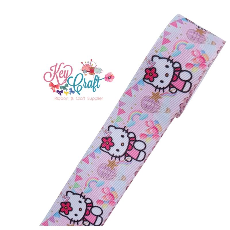 

Pita Grossgrain 3,8cm motif HelloKitty Party