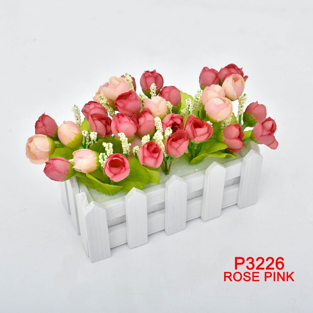 TIB COD P3226 BUNGA HIAS BUNGA DEKORASI BUNGA ARTIFISIAL BUNGA IMPORT-MERAH