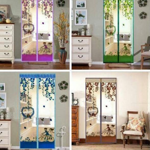 - Tirai Magnet Anti Nyamuk Tirai Kamar Tirai Pintu Anti Nyamuk Kelambu Karakter HALUS LEMBUT "VEN.02