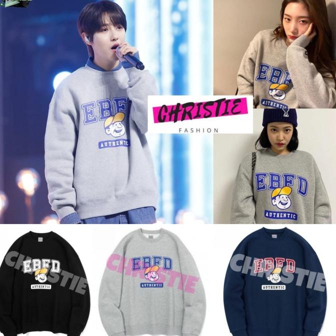 BASIC SWEATER EBFD AUTHENTIC M-XXL 13 WARNA / SWEATSHIRT RENJUN NCT Termurah