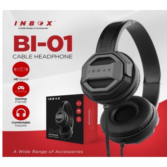 INBOX Headphone BI 1 / 2 / 3 / 4 / 5 / 6 / 7 Headphone Gaming Cable Headphone Bass