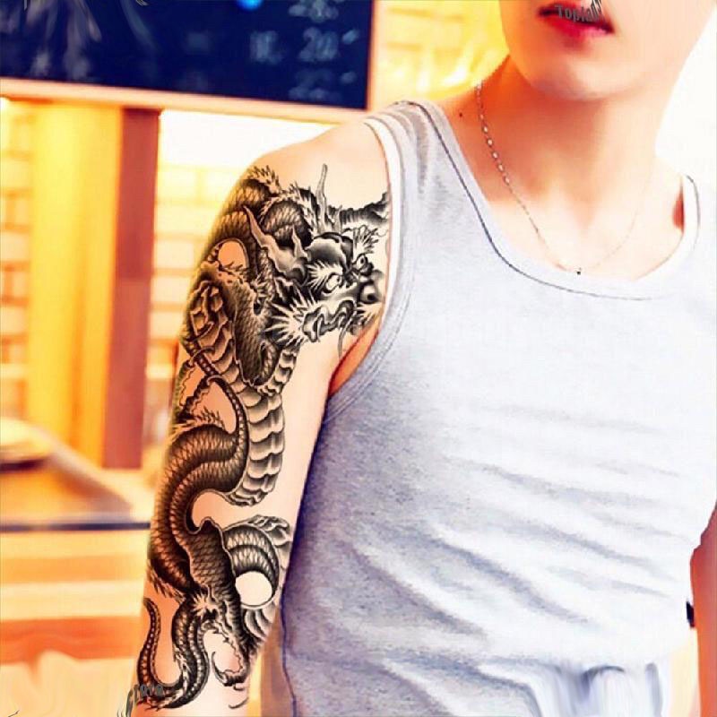 Tatto Temporary 3D - Tato Naga - Tato Sementara Motif Naga