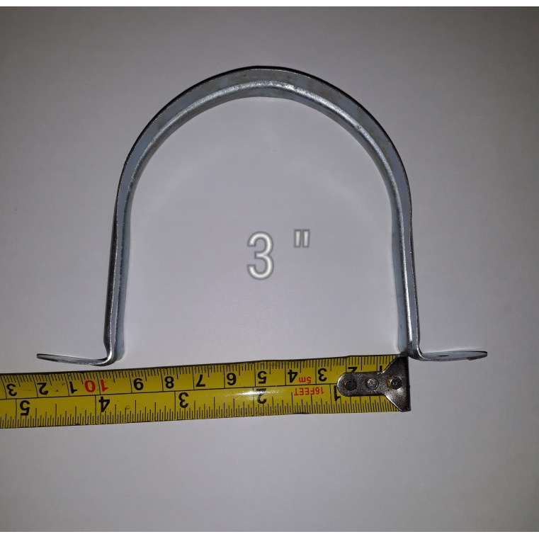Klem pipa plat besi 3" klem omega omega clamp