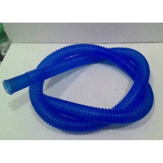 Selang aquarium Spiral Biru / selang filter aquarium panjang / pendek