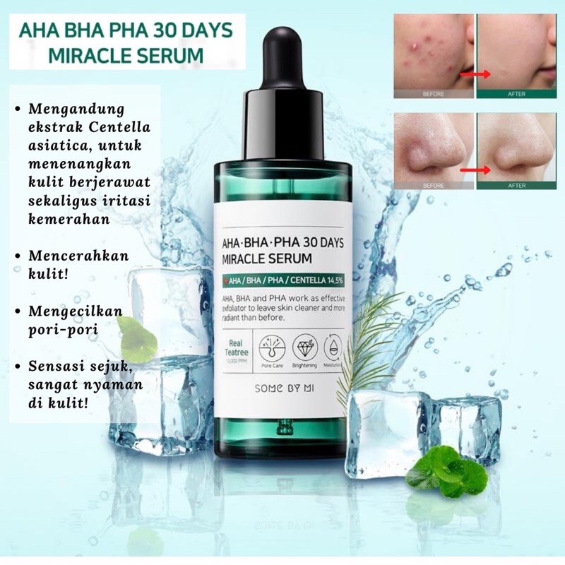 SOME BY MI AHA BHA PHA 30 Days Miracle Serum Korea / Somebymi / Centella Asiatica / Perawatan Wajah