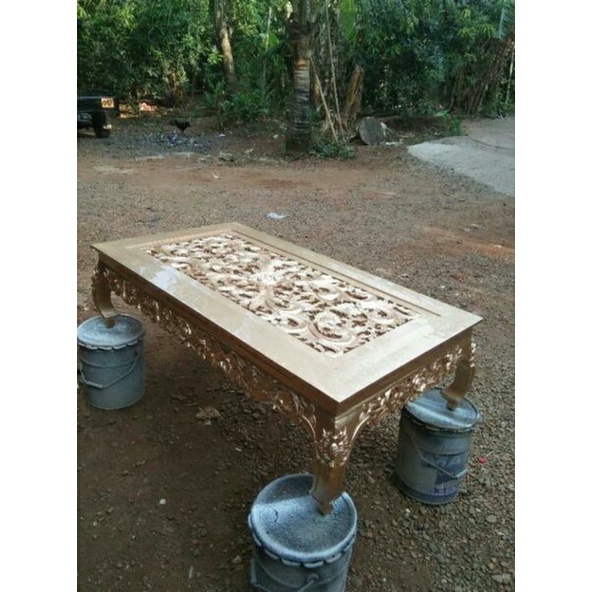 meja ketapang/meja tamu/meja ukir/meja kursi tamu ukir Jepara