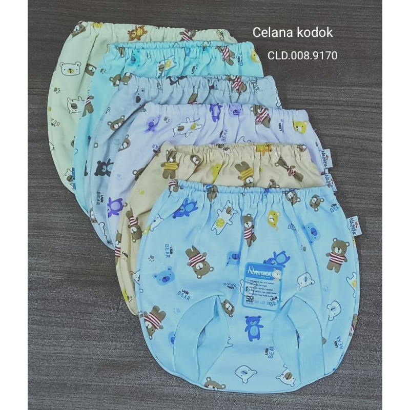 3Pcs baju bayi 0-3m NASUKA katun halus SNI Baju bayi Newborn Premium Pakaian Bayi Baru Lahir-Cln kodok 3pcs