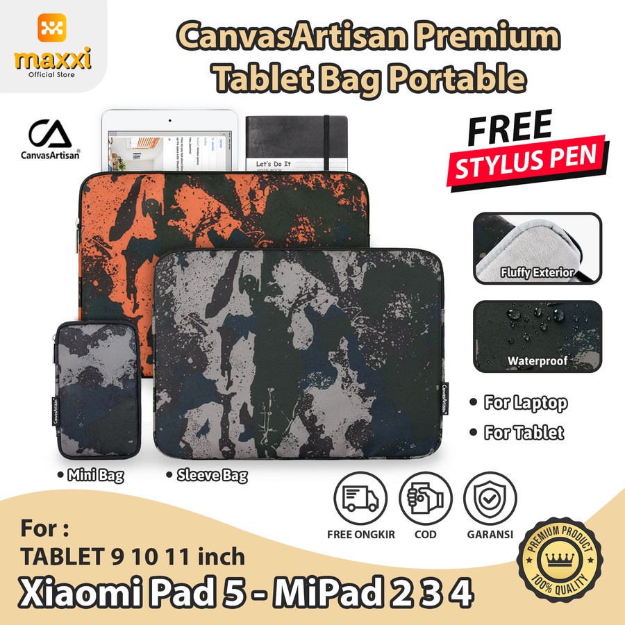 Tas Tablet Bag Case Casing Army Cover Xiaomi Pad 5 Mi Pad 11 inch 2021