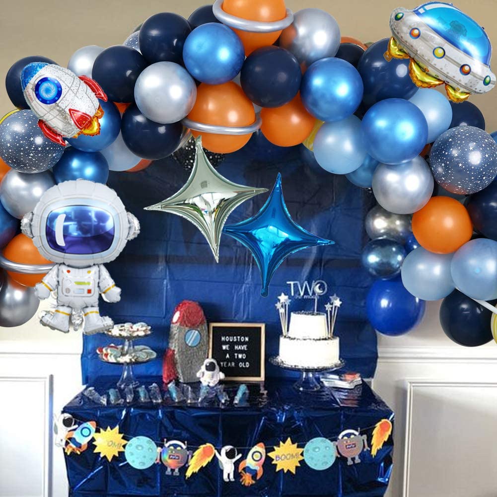 Balon Foil Mylar Bentuk Ufo Astronot Luar Angkasa 3d