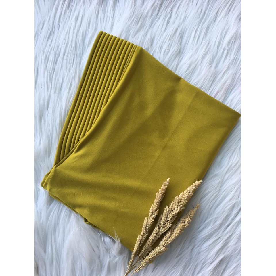 Khimar instant Hijab sport jersey premium grade A panjang menutup dada/ jilbab olahraga-LIME