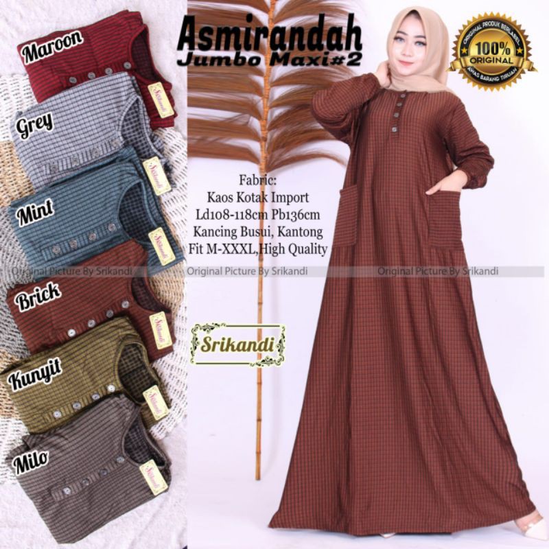 Dress Asmirandah Jumbo Maxi #2 by Srikandi