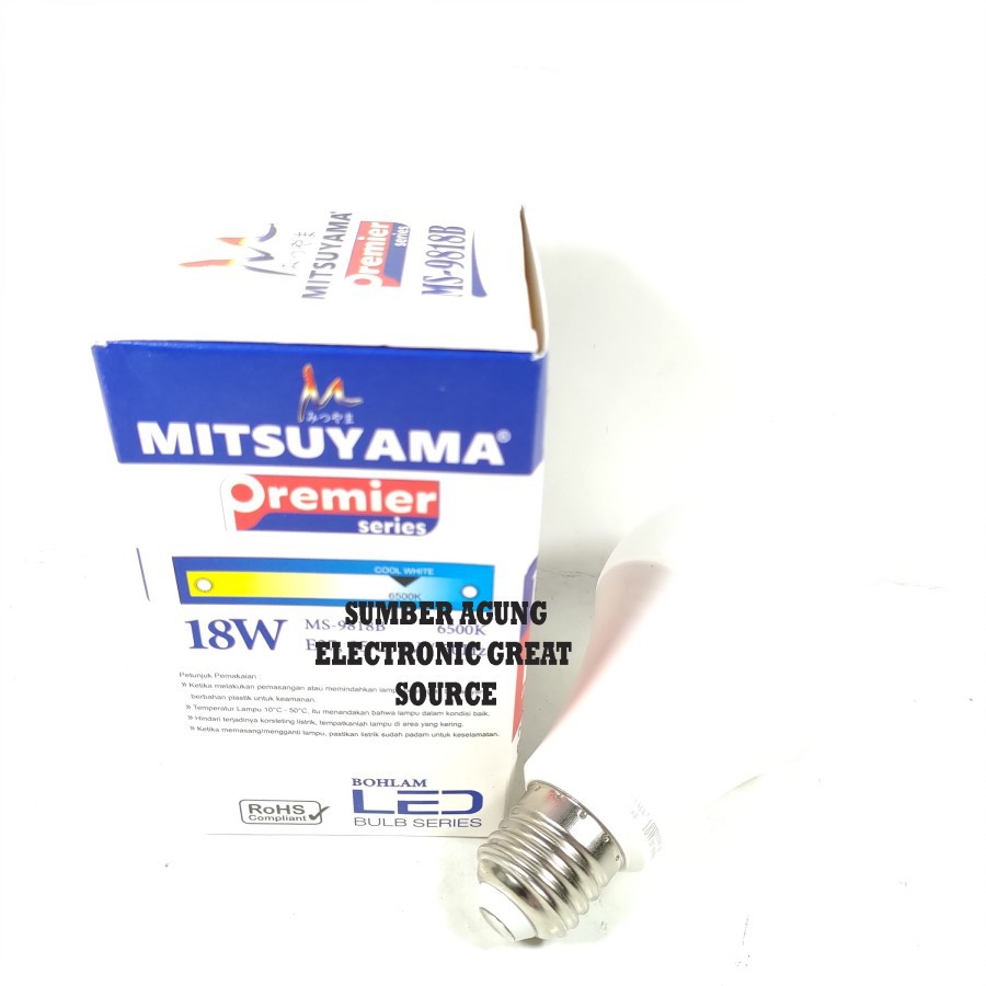 Mitsuyama Lampu LED 18W MS9818B MS9818 Premier Series 6500K 1350L