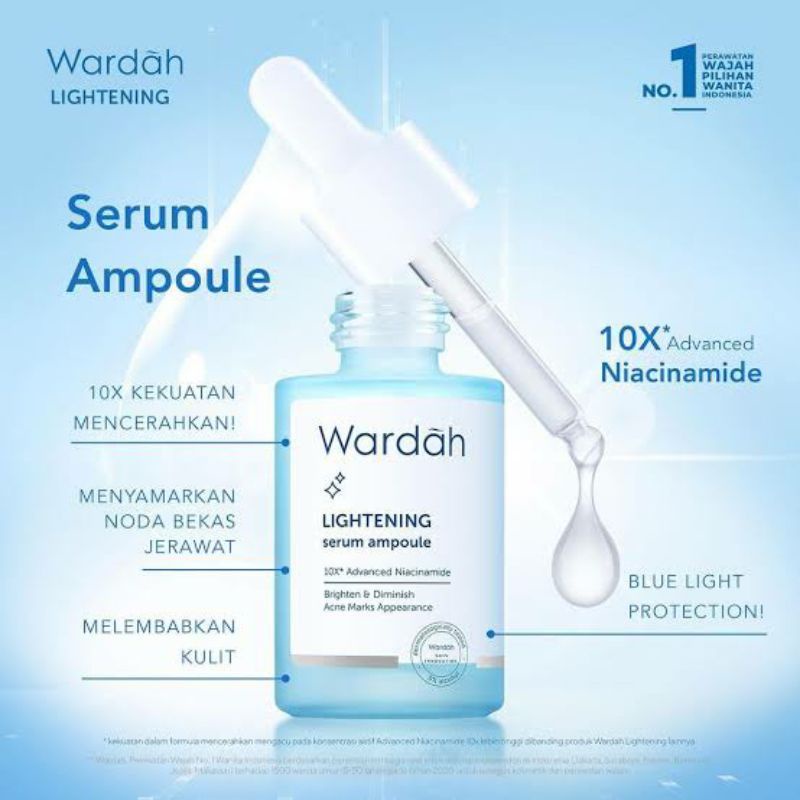 Wardah Lightening Serum Ampoule 30ML, 8ML