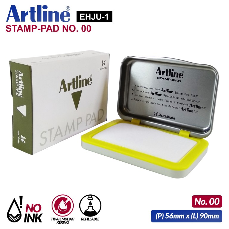 

[PCS] ARTLINE STAMP PAD MEDIUM EHJU-1 NO. 00 BAK STEMPEL TEMPAT STEMPEL*