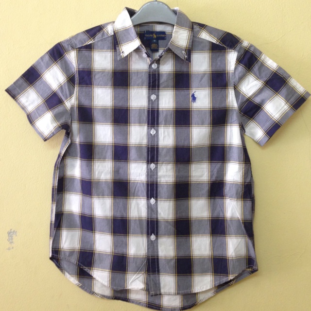 Kemeja Anak Lengan Pendek Kotak-kotak Bahan Katun | Baju Atasan Anak