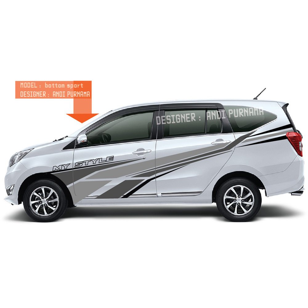 Sticker Cutting Stiker Mobil Sigra Calya Avanza Xenia Ertiga Livina Pajero Sport Shopee Indonesia